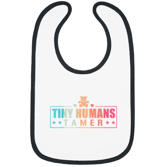 Bear Pet Daycare Provider Childcare Tiny Humans Tamer Teddy Bear Bibs