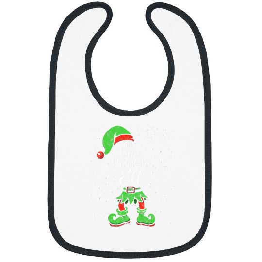 Coffee Fun Drinking Elf Matching Family Christmas Pajama Costume Bibs
