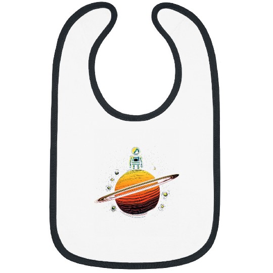 Astronaut Saturn Planet Spaceman Space Science Astronomy 22 Bibs