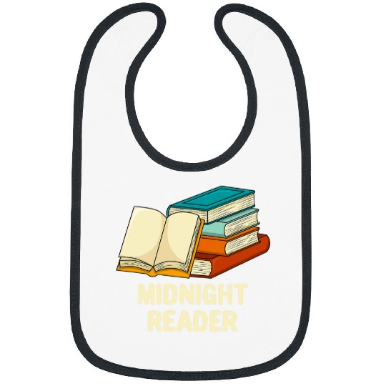 Midnight Reader Bookworm Reading Coachs Book Lover 3 Bibs
