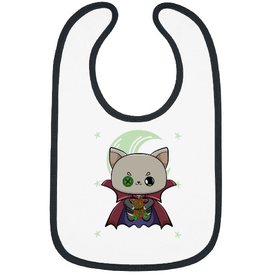 Bear Pet Vampurr Vampire Cat Funny Halloween Costume And Teddy Bear Bibs