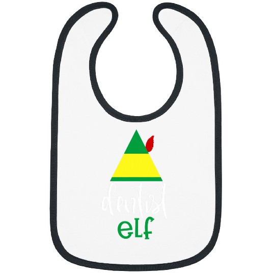 dentists Elf Hat Funny Christmas Dental Hygienist Work Gift Bibs