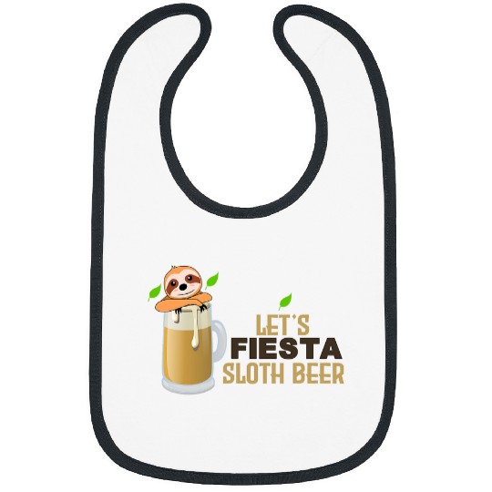 Beer Fun Let s Fiesta Sloth Beer Cinco De Mayo Cinco De Drinko Bibs