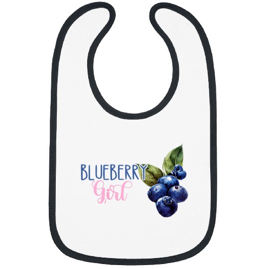 Blueberry Girl Fruit Berry Garden Healthy Blueberries Baking Bibs