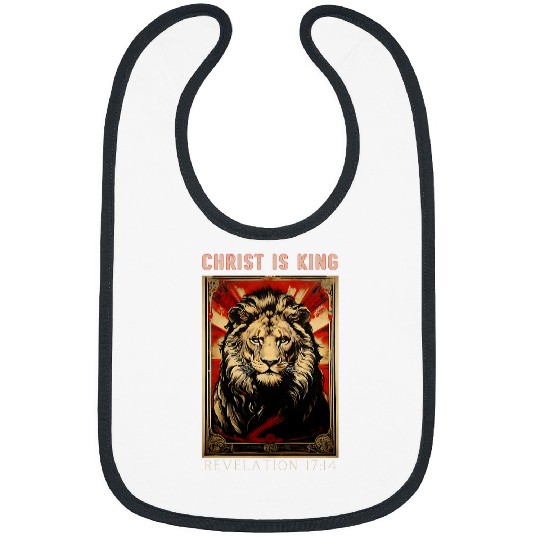 Lion Pet Jesus Lion of Judah Christain Christ is King Faith Bibs