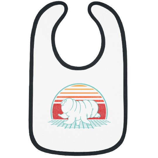 Bear Pet Tardigrade Water Bear Retro 80s Style Bibs
