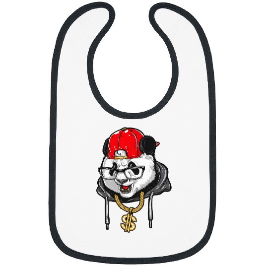 Panda Pet Hip Hop Panda Old School Dollar Sign Chain Rap Dance Bibs