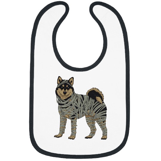 Alaskan Malamute Dog Mummy Halloween Costume Dog Lovers Bibs