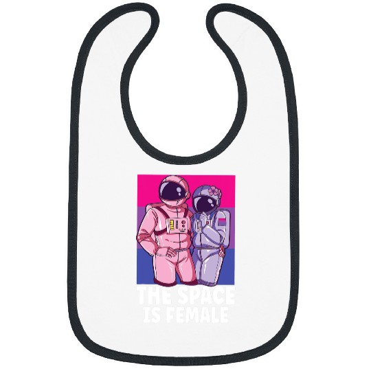 Astronaut Job Female Astronaut Astronomy Solar System Outer Space Kids Bibs