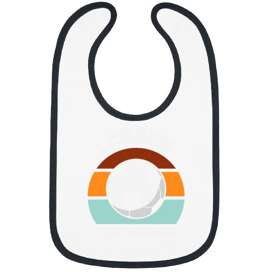 I Coachs Tiny Humans Soccer Funny Soccer Coach Bibs