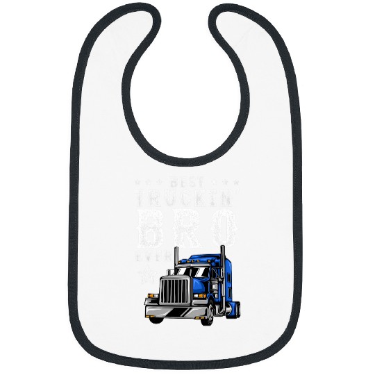 Mens Trucking Bro Ever Trucker Brother Truck Driver Bibs