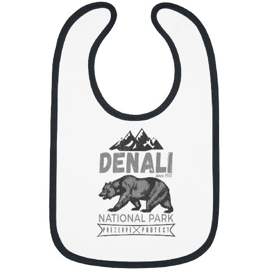 Bear Pet Denali National Park Alaska Bear Preserve Protect Souvenir Bibs