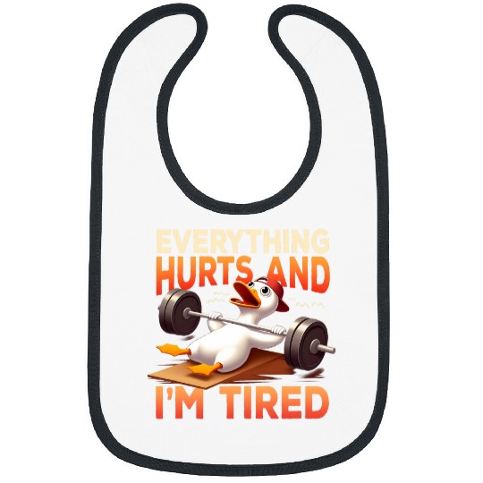 Duck Pet Fitness Everything Hurts And I m Tired Gym Lovers Bibs