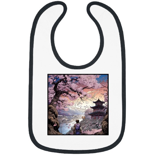 Garden of Petals A Scenic Cherry Blossom Adventure in Comics Bibs