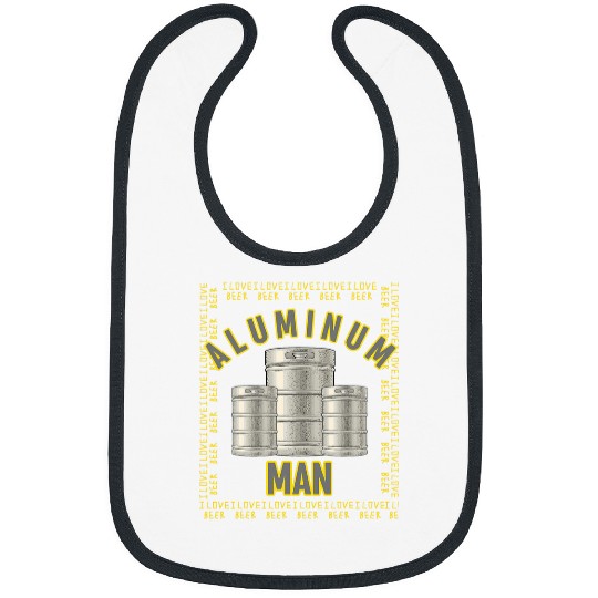Beer Fun Aluminum Man I Love Beer Bibs
