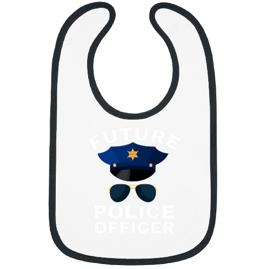 Police Job Future Police Officer Law Enforcement Kids Proud Cop Dad Bibs