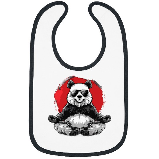 Bear Pet Bear Meditation Zen Buddha Hindu Buddhist Spiritual Yoga Bibs