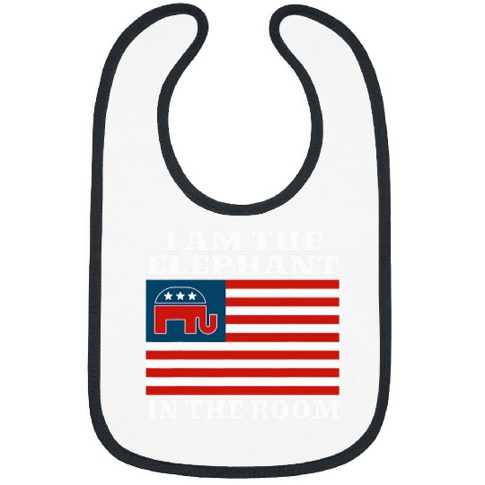 Elephant Pet Im The Elephant In The Room Republican Conservative Funny Bibs