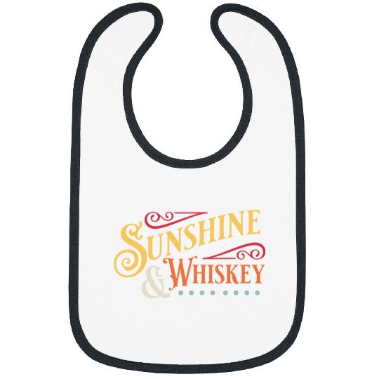 Wines Fun Sunshine Whiskey Country Music Summer Time Beach Vacation Bibs