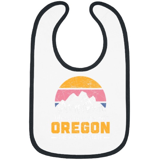 Adventure Awaits Oregon The Beaver State USA America Bibs