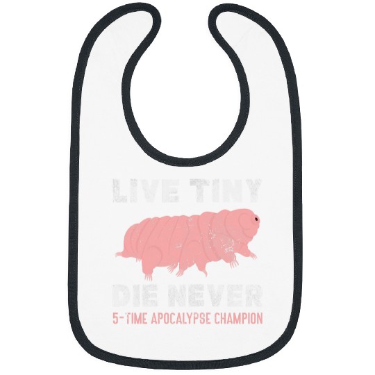 Bear Pet Tardigrade Live Tiny Waterbear Microbiologist Distressed Bibs