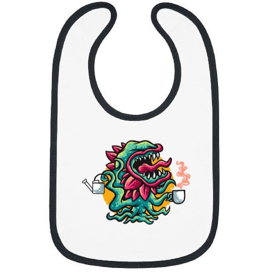 Coffee Fun Venus flytrap plant coffee lover tee Carnivorous Flycatcher Bibs