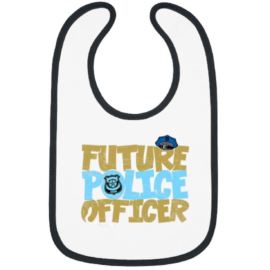Police Job Future Police Officer Law Enforcement For Men Women Cop 1 Bibs