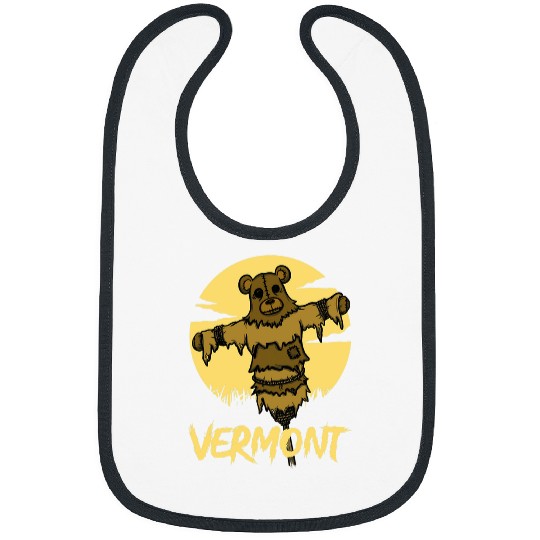 Bear Pet Vermont Bear Gift Spooky Scare Bear Vermont Bibs