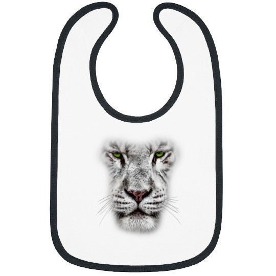 Lion Pet Great Lion Cat Face With Dark Green Eyes crazys Art Bibs