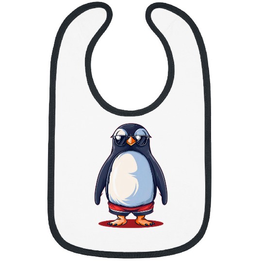 Penguin Pet Cool swim Trunks in Penguin Style Costume Bibs