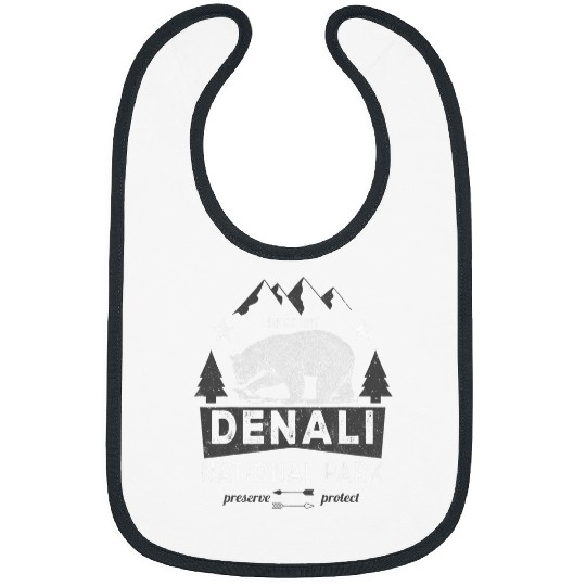 Bear Pet Denali National Park Alaska Bear Preserve Protect Souvenir 2 Bibs
