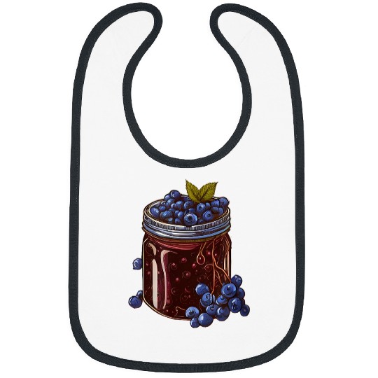 Blueberry Jam Fruit Berry Healthy Garden Blueberries Season Bibs