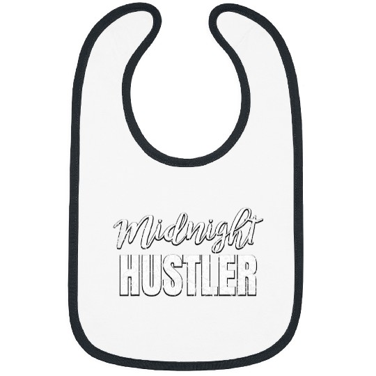 Midnight Hustler Past Dark Worker Employee Night Time Shift Bibs