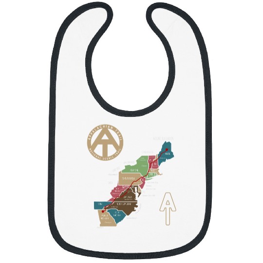 appalachian trail hiking map Bibs