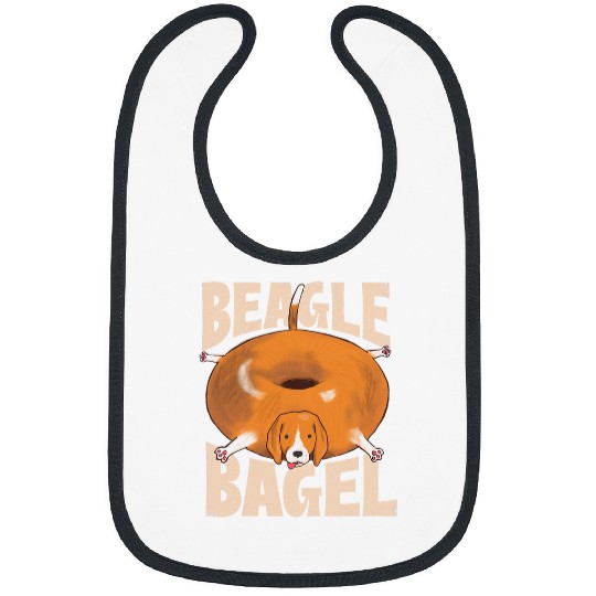 Beagle Bagel Dog Owner Animal Lover Veterinarian Bibs