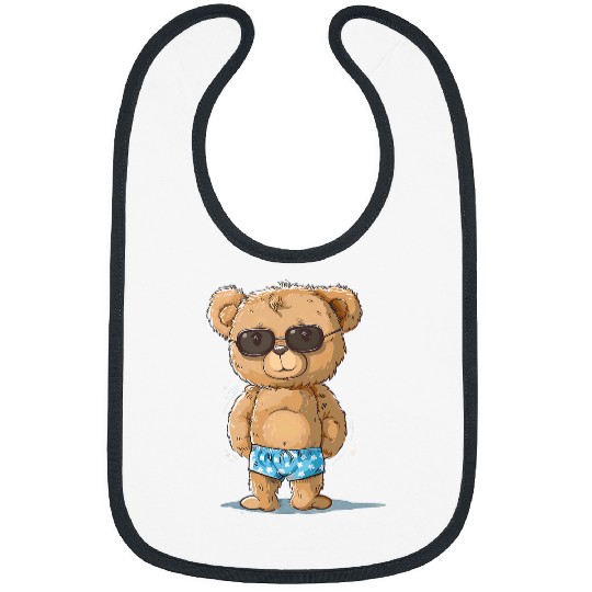 Bear Pet Sunglasses Teddy Bear Costume for swimming trunks and Summer Bibs