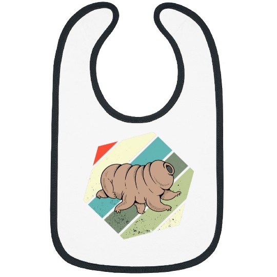 Bear Pet Tardigrade Retro vintages Water Bear Microbiology Science 2 Bibs