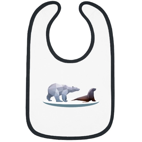 Bear Pet Low Poly Polar Bear Walrus Arctic Bibs