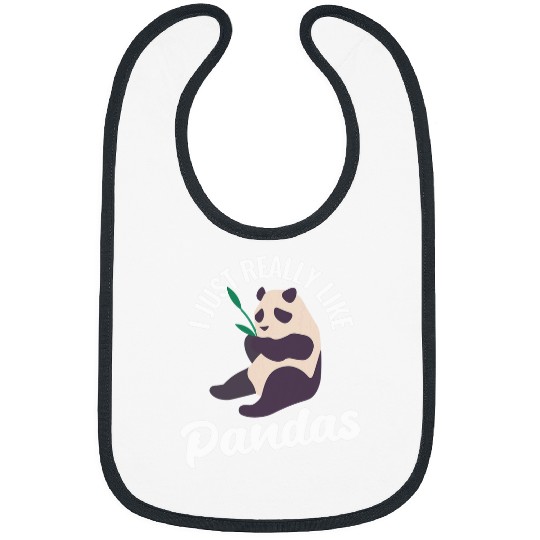 Panda Pet I Just Really Like Pandas 7 Bibs