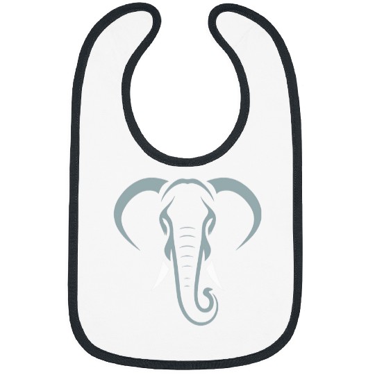 Elephant Pet Face Minimalism Animals Bibs