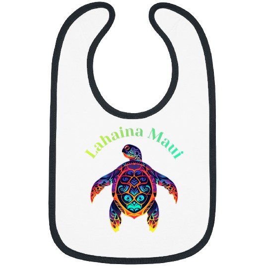 Turtle Pet Colorful Lahaina Maui Hawaii Vacation Turtle Bibs