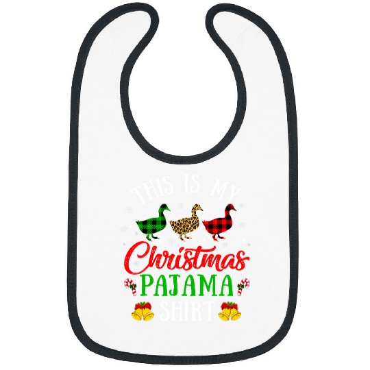 Duck Pet This Is My Christmas Pajama Duck xmass Tree Animals 165 Bibs