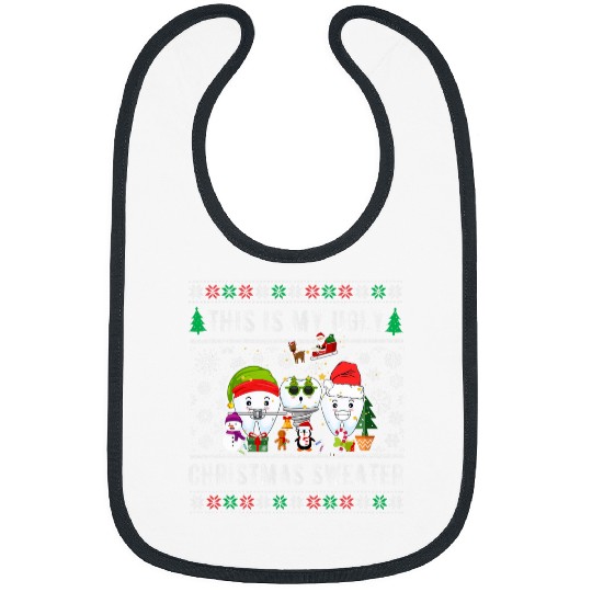 dentists Job Santa teeth sweater This is my ugly Christmas Dental Bibs