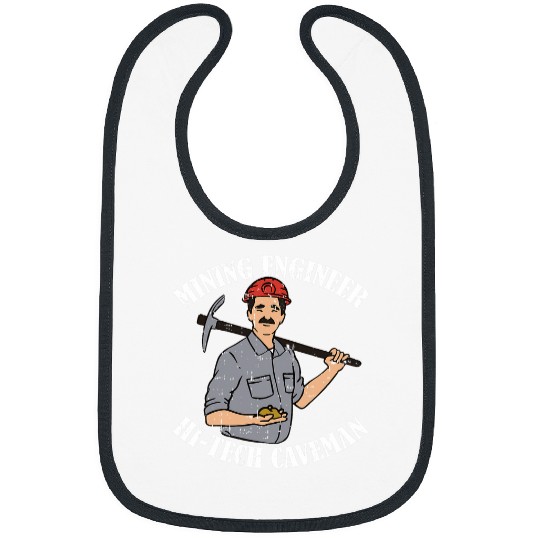 Gold Mining Caveman Prospector Miner Mining Engineer Bibs