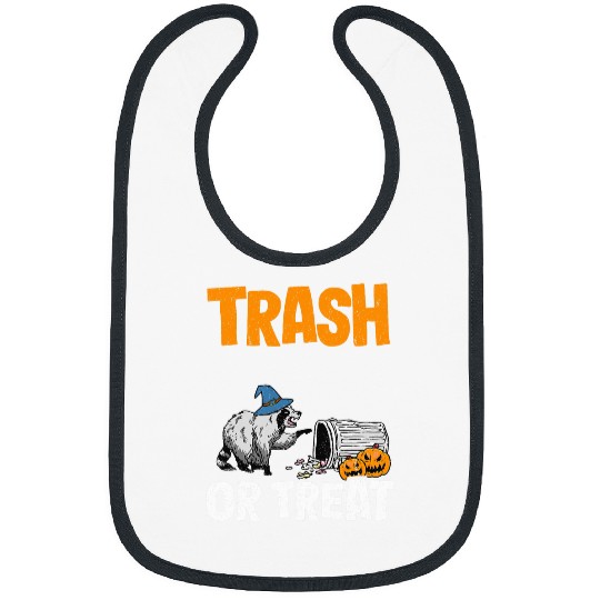 Raccoon Pet Trash Or Treat Raccoon Racoon Cute Halloween 2 Bibs