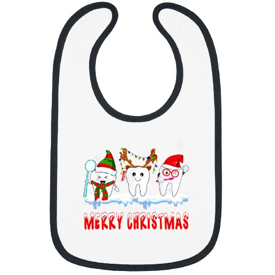 dentists Job Merry xmass Christmas Dental Squad Santa dentists Noel Bibs