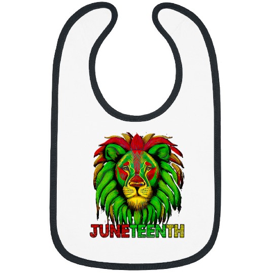 Lion Pet JUNETEENTH Lion African Freedom Art American Black History Bibs