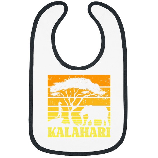 Elephant Pet Kalahari Desert Africa Elephant Wildlife Safari Vacation Bibs