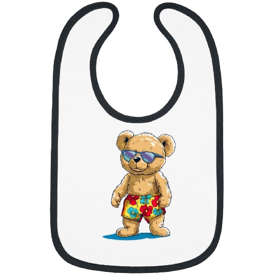 Bear Pet Awesome Holidays with this swimming trunks Teddy Bear Outfit Bibs