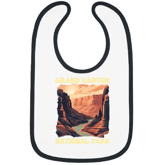 Grand Canyon Adventure Hiking Nature Lover Print 6 Bibs